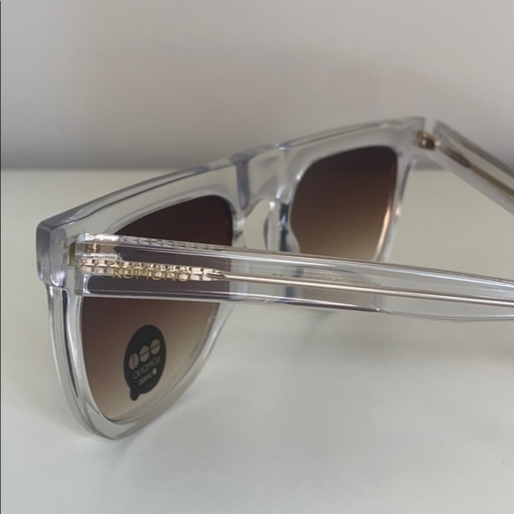 Komono Sunglasses NEW The Bennet Clear square - Picture 9 of 16